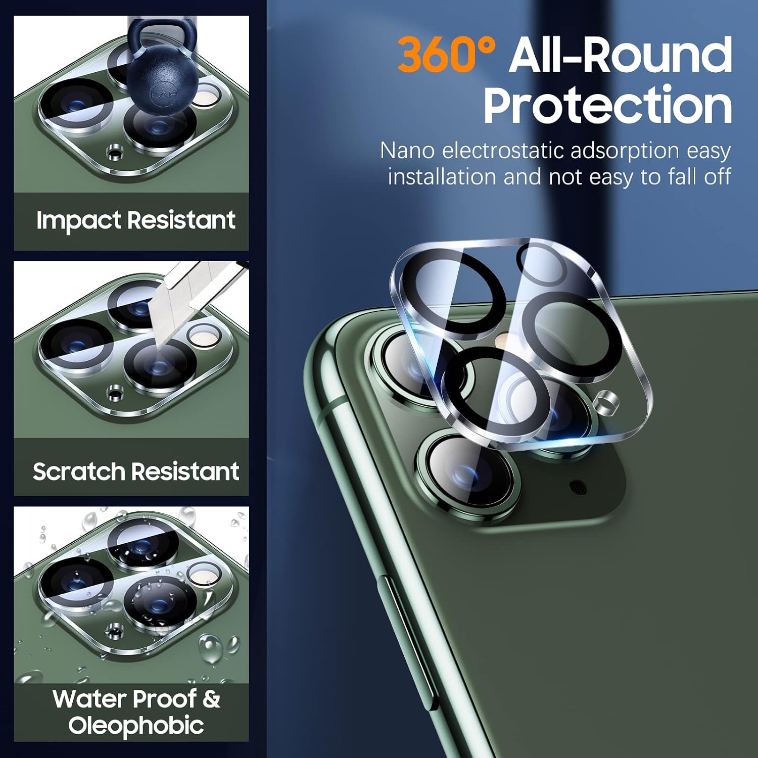 UniqueMe [3+2 Pack] Compatible with Samsung Galaxy S10 Full Coverage Flexible TPU Screen Protector and Camera Lens Protector 【Not Fit for Samsung S10 Plus】 (Transparent4, Sa10)