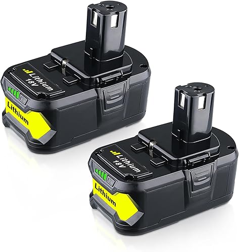VANTTECH Paquete de 2 baterías de repuesto P108 18V 7.0Ah para Ryobi 18 voltios P107 P108 P102 P103 P104 P105 P109 P122 paquetes de herramientas