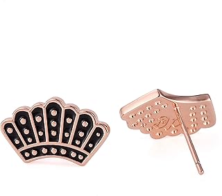 RBG Dissent Collar Stud Earrings in Rose Gold Plated…
