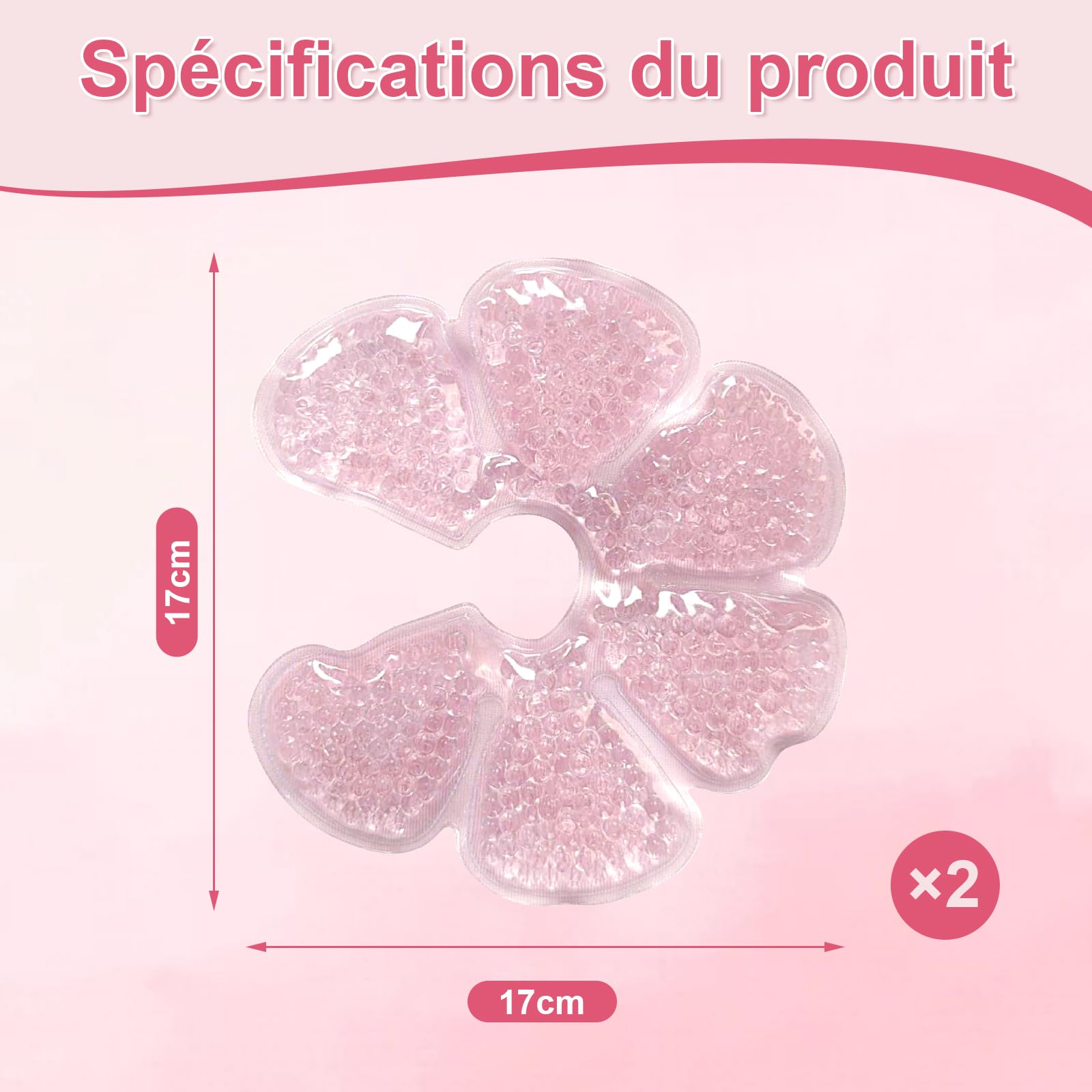 KASURE Coussinets Allaitement 2 PCS + 2 Coussinets Bambou Réutilisables,Gel Chaud/Froid pour Soulager Engorgement & Mammite,Accessoires Maman Lavables, Souples et Écologiques