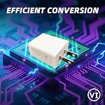 UL Listed USB Wall Charger Block - 5W (5V1A), White, 1-Pack | Power Adapter for Outlet, Plug for Cell Phones, Tablets, Earphones, Power Banks, Smart Wearables and More Electronic Gadgets
