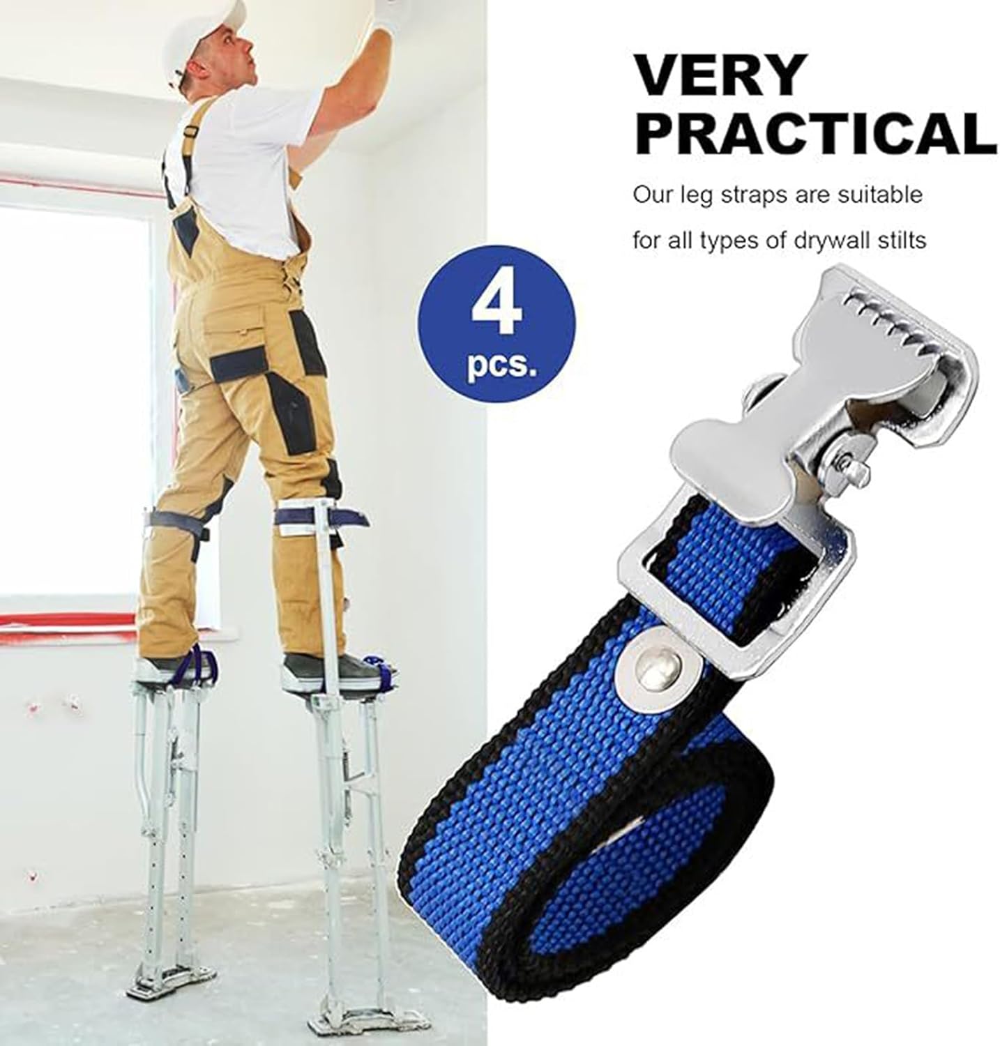 Quick Installion Stilts Leg Straps Comfortable Wear Padding Easy Storage Clown Acts Home Renovations Daily Use Adjustable Stilts Leg Straps