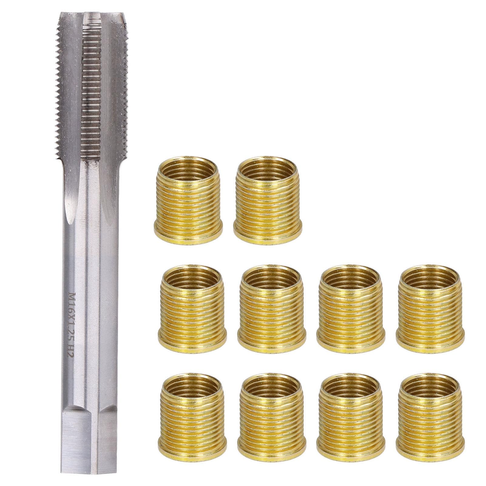 Strumento di Riparazione Filettatura Candela, 10 Inserti Filettati M12