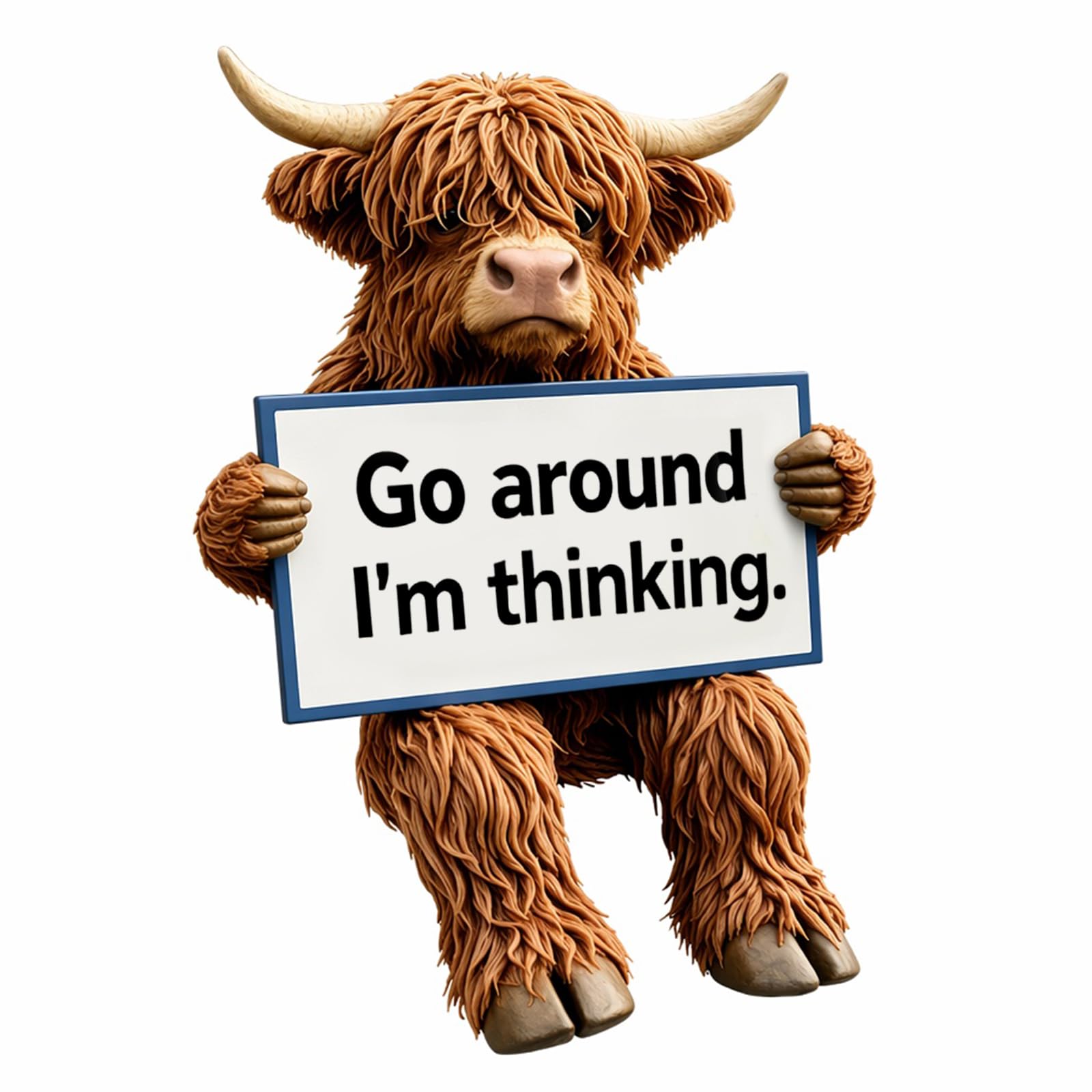 Resin Highland Cow Hitch Cover Fits Receivers Tow Plug for Most Vehicles