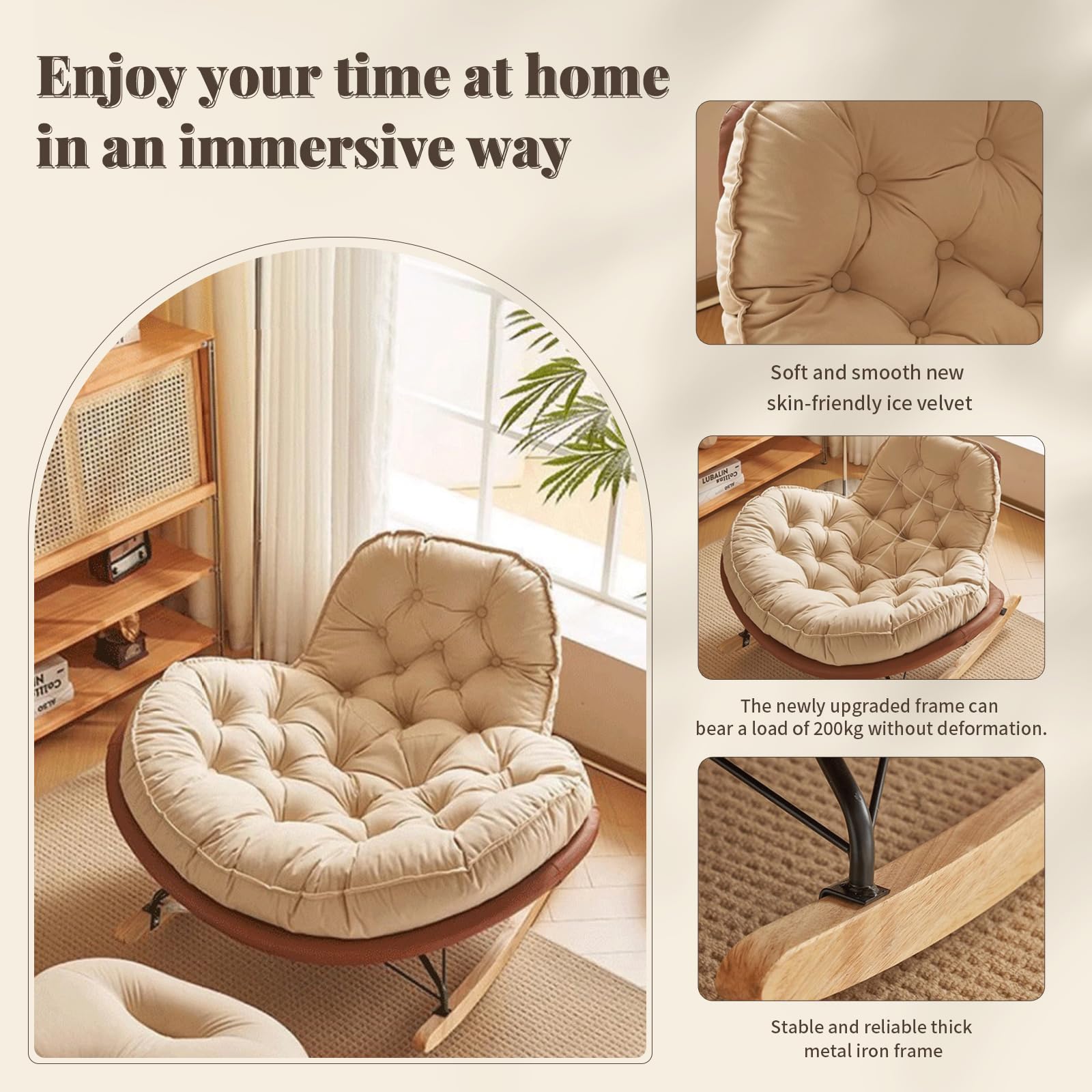 NOCE　ペンギンチェア Amazon.com: GVCSTXP Single Sofa Chair, Penguin Rocking Chair, Lazy