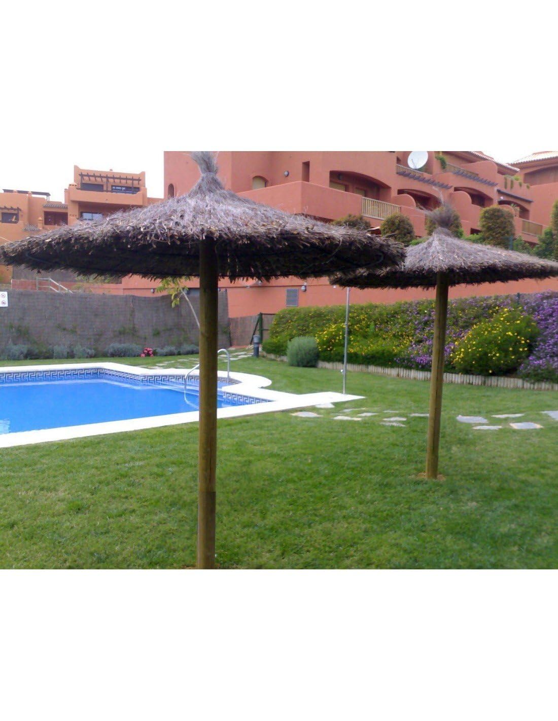 FAURA 25002 - Sombrilla de Brezo (300 x 186 x 30 cm)