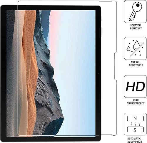 Miniatura 7 de Megoo Protector de pantalla para Surface Book 3 de 15 pulgadas, vidrio templado, transparente HD, dureza 9H, también para Microsoft Surface Book 2