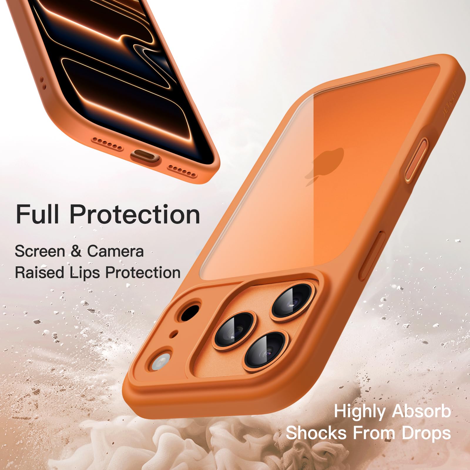 Amazon.co.jp: JETech iPhone 17 Pro Max用 ケース (オレンジ