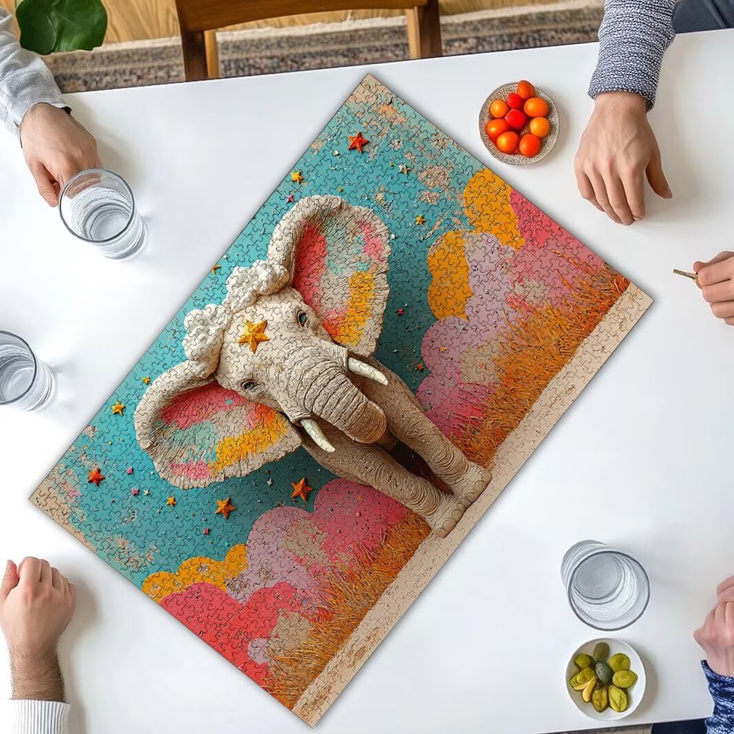 Puzzle Elefante, Puzzle 2000 Pezzi Adulti per Decor, Regalo Donna -8806