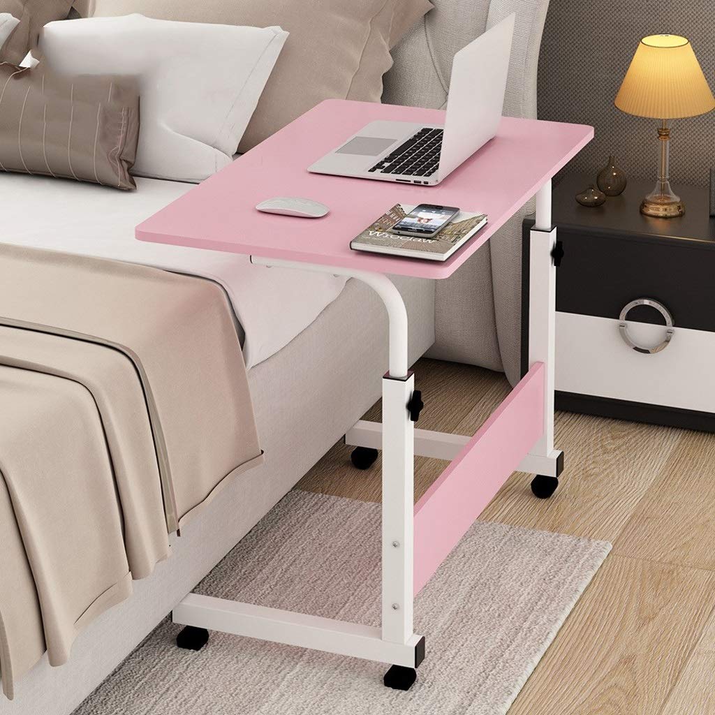 Mesa de Ordenador móvil para Cama, Mesa Auxiliar para portátil Junto a la Cama, Escritorio móvil para portátil, Disfruta de la Comodidad de la Cama con Mesa con Ruedas.