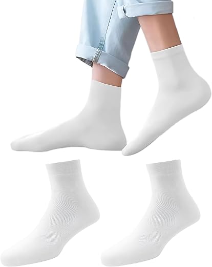 Yuneek Bamboo Premium Socks | Ankle Length For Men | Stretchable | Odour-Free | Breathable | Softer than Cotton | Pack of 2