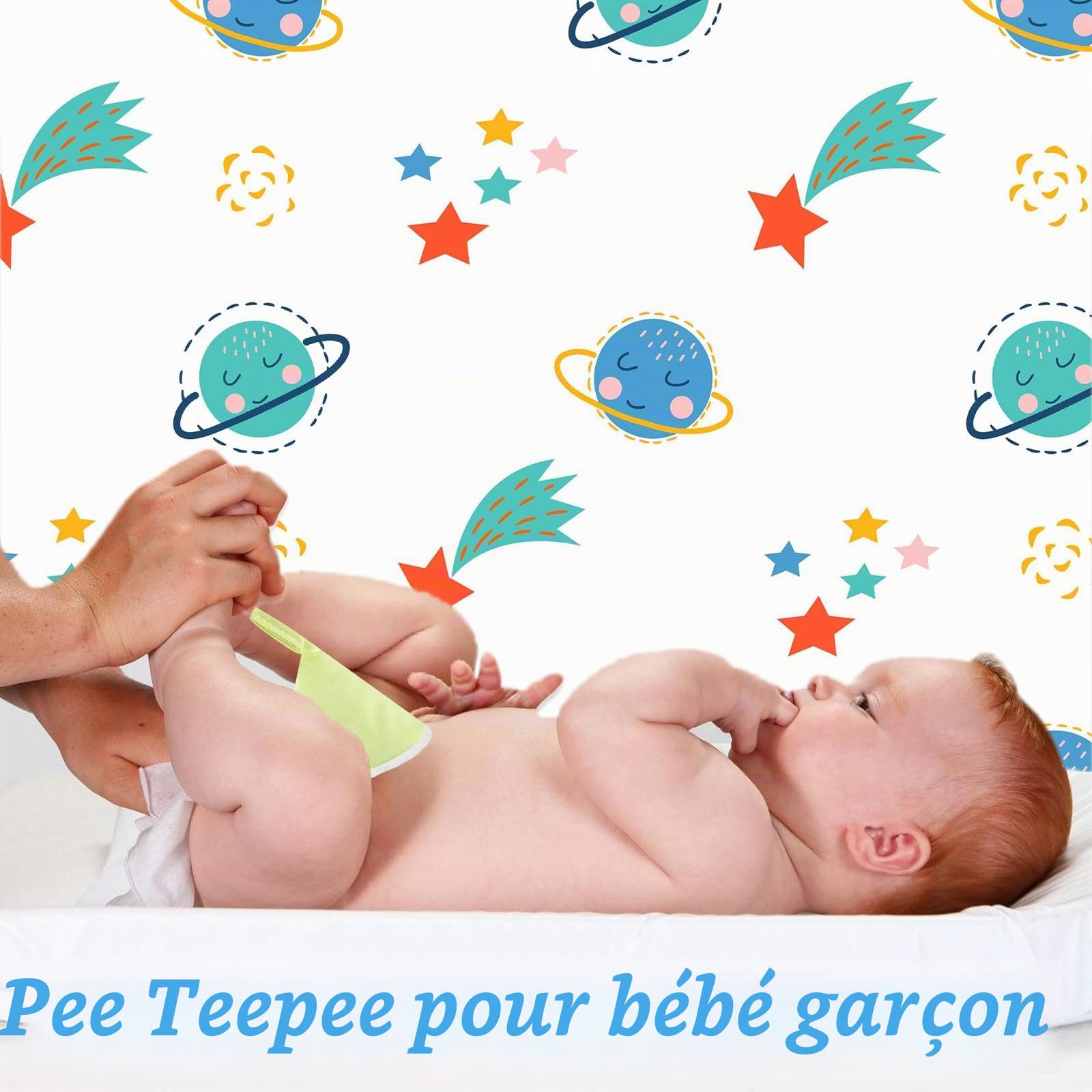 Pipi Tipi - Lot de 12 couche pour bébé garçon - Couleur unie - 12 pièces - Avec 1 sac à couche - Forte absorption d'eau - Restez au sec - Plus de confort lors du changement