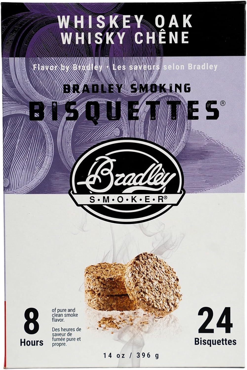 Bradley Smoker Bisquettes BTHC48 For Grilling and BBQ, Hickory, 48 Pack