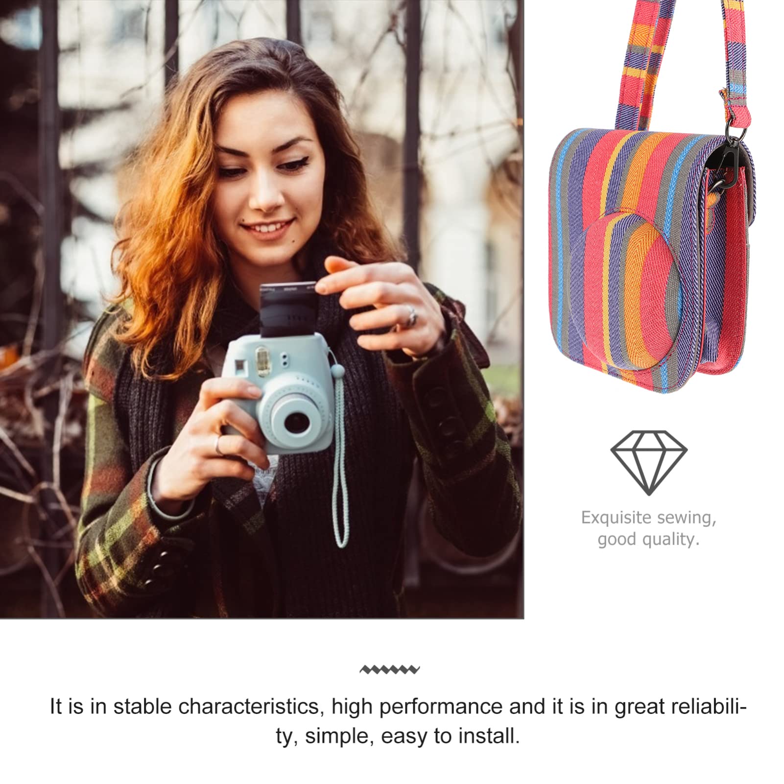 Hemobllo 2 Custodie Per Fotocamere Istantanee Da 9 Pollici Antigraffio E Antipolvere Con Tracolla Per La Fotografia Di Moda