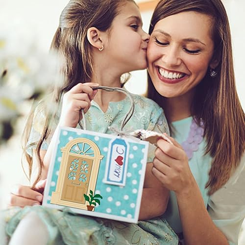 Miniatura 7 de INFUNLY Troqueles de metal para puerta, troqueles de corte de ventana para el hogar, plantillas de grabado en relieve de acero al carbono,