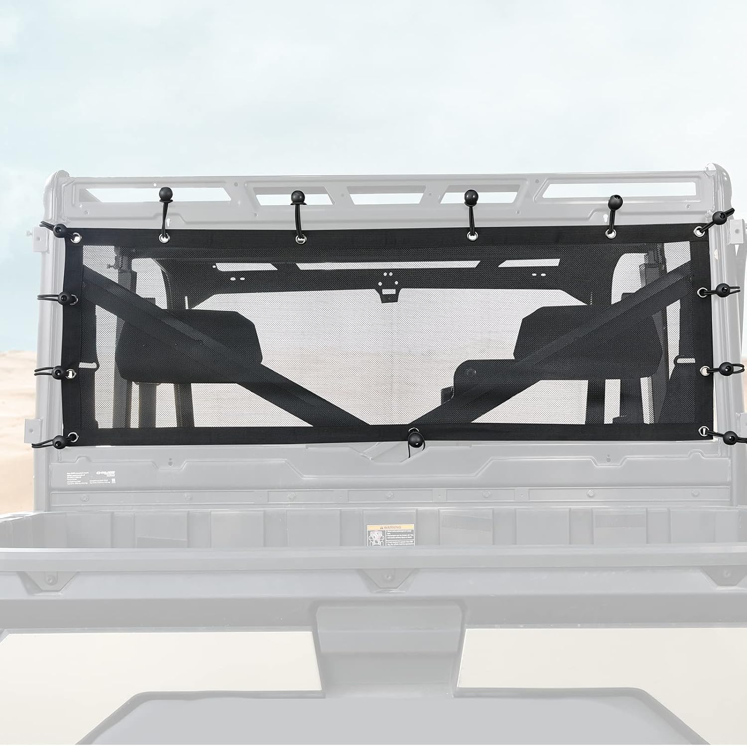 UTV Ranger Soft Rear Window Net Mesh Sunshade Compatible with Polaris Ranger XP / Ranger Crew XP 1000 2017 2018 2019 2020 2021 2022 2023 2024 2025 Sun Shade UV Protection Accessories