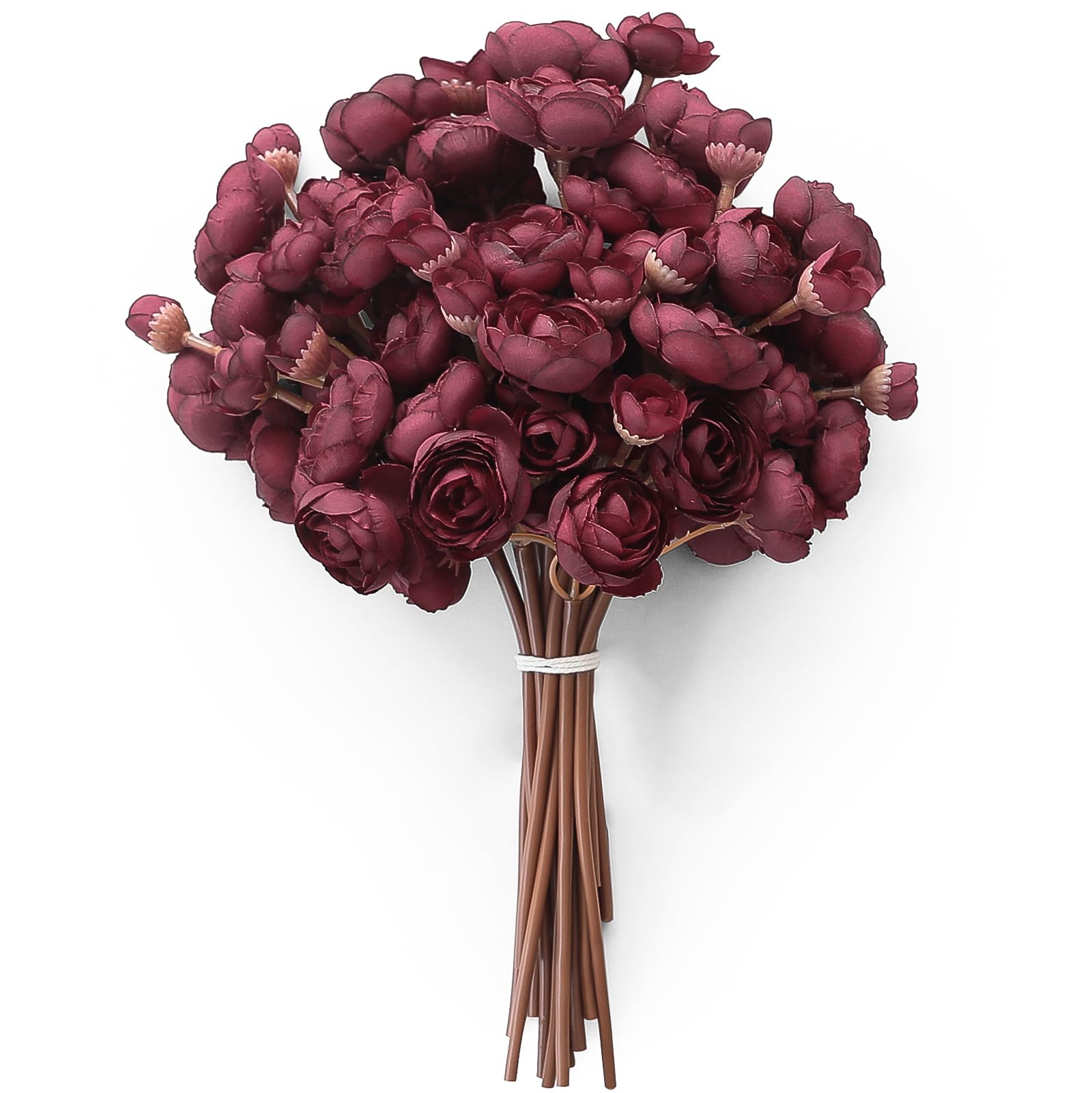 Floroom 18pcs Burgundy Mini Ranunculus