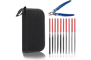 KALIM Needle File Set: 10Pcs File Tools in Carry Bag