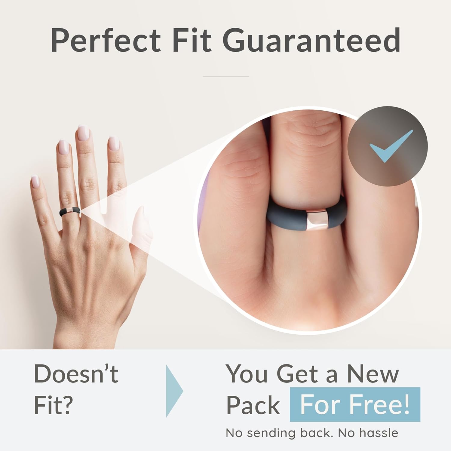 ThunderFit Silicone Rings Wedding Bands for Him and Her, Unisex Engagement Rings, Rubber Engagement Bands with Classic Metal Accent, Variety Multipack 1/2/3