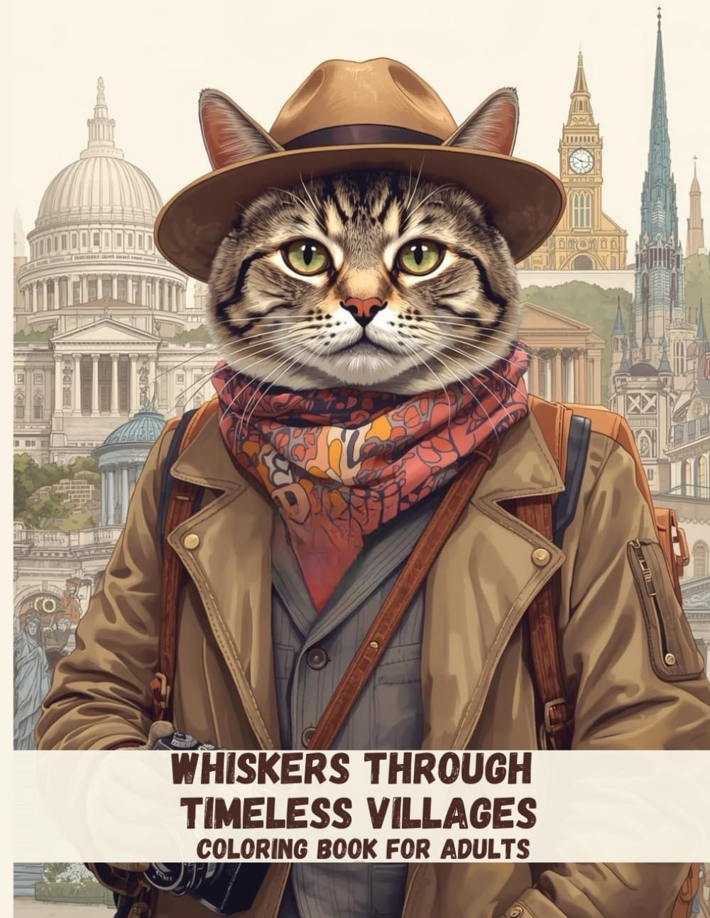 Whiskers Through Timeless Villages: A Cozy Adult Coloring Book Inspired by Old Streets, Quiet Corners, and Slow Travel