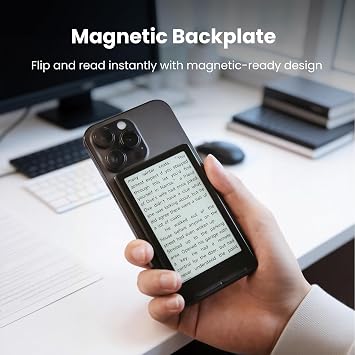XTEINK X4 E-Book Reader (Developer Edition), 4.3 Pocket E-Ink eReader, Physical Page-Turn Buttons, Ultra-Thin 0.23 & 2.72 oz, Magnetic-Ready Design, Distraction-Free Reading, 16GB, Space Black