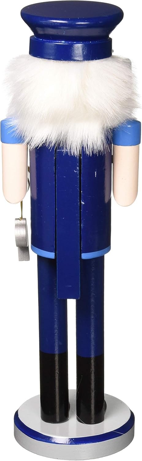 Santa's Workshop 70060 Policeman Nutcracker, 14" Tall, Blue/Black