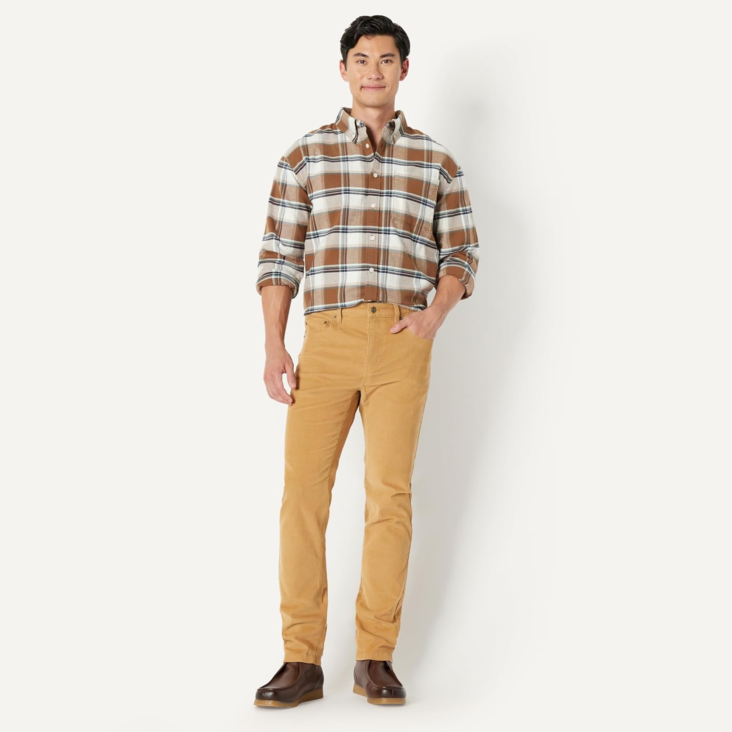 Amazon Essentials Men's Modern Oversized-Fit Cotton Button-Down Shirt - Image 5