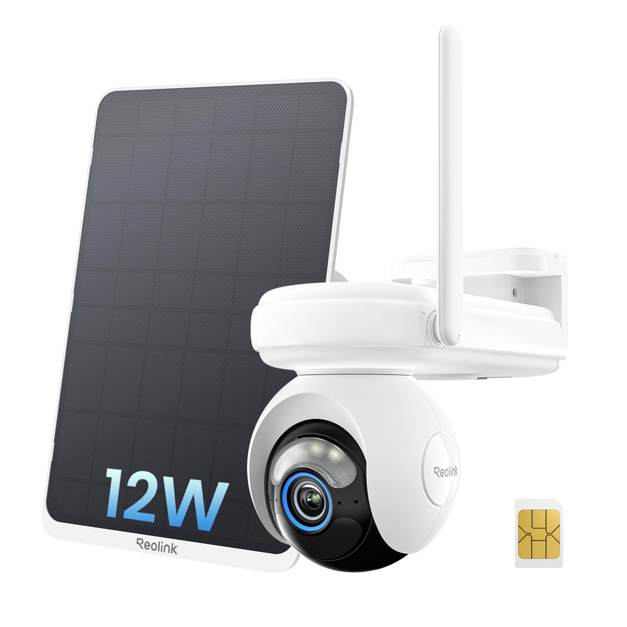 Reolink 4G LTE Camera Exterieur Solaire 4MP, Autonomie 180J, Altas Go PT