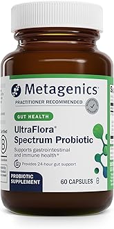 UltraFlora Spectrum - Shelf-Stable Probiotic for Gut & Digestive Wellness, Healthy Microbiome & Flora Support* - Non-GMO & Gluten-Free - 2-Month Supply - 60 Capsules