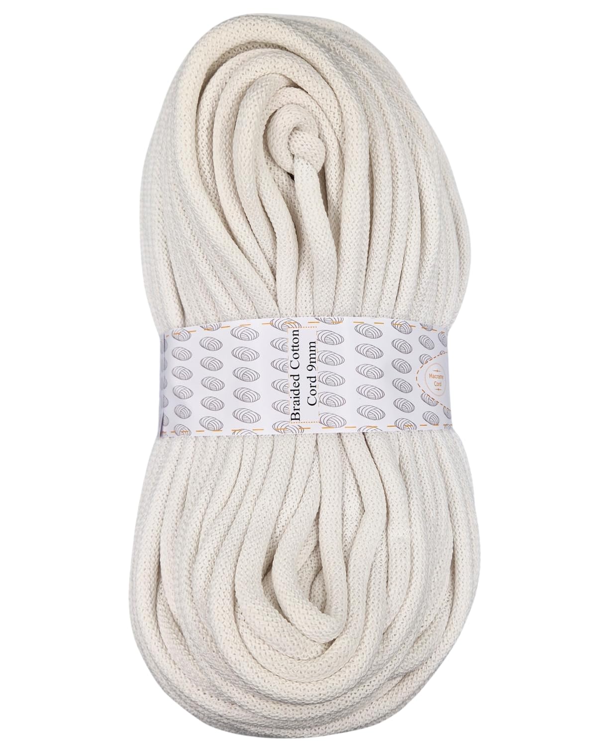 Cavo di cotone intrecciato 5mm 100m, 46 colori, cavo all'uncinetto, cavo macrame, filato macrame