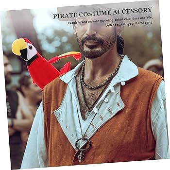 Amazon.co.jp: STAHAD 海賊オウム人形 ショルダーパイレーツの