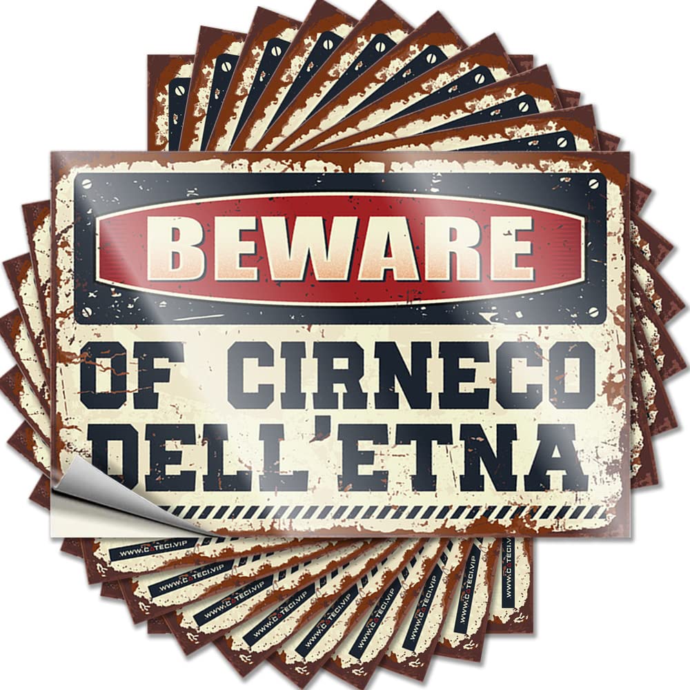 Saying Bath Decor Custom Stickers, Accessory Waterproof Beware of Cirneco Dell'etna for Hydro Flask | Assorted Vinyl Decals for Ship Holiday Gift(12X18CM)