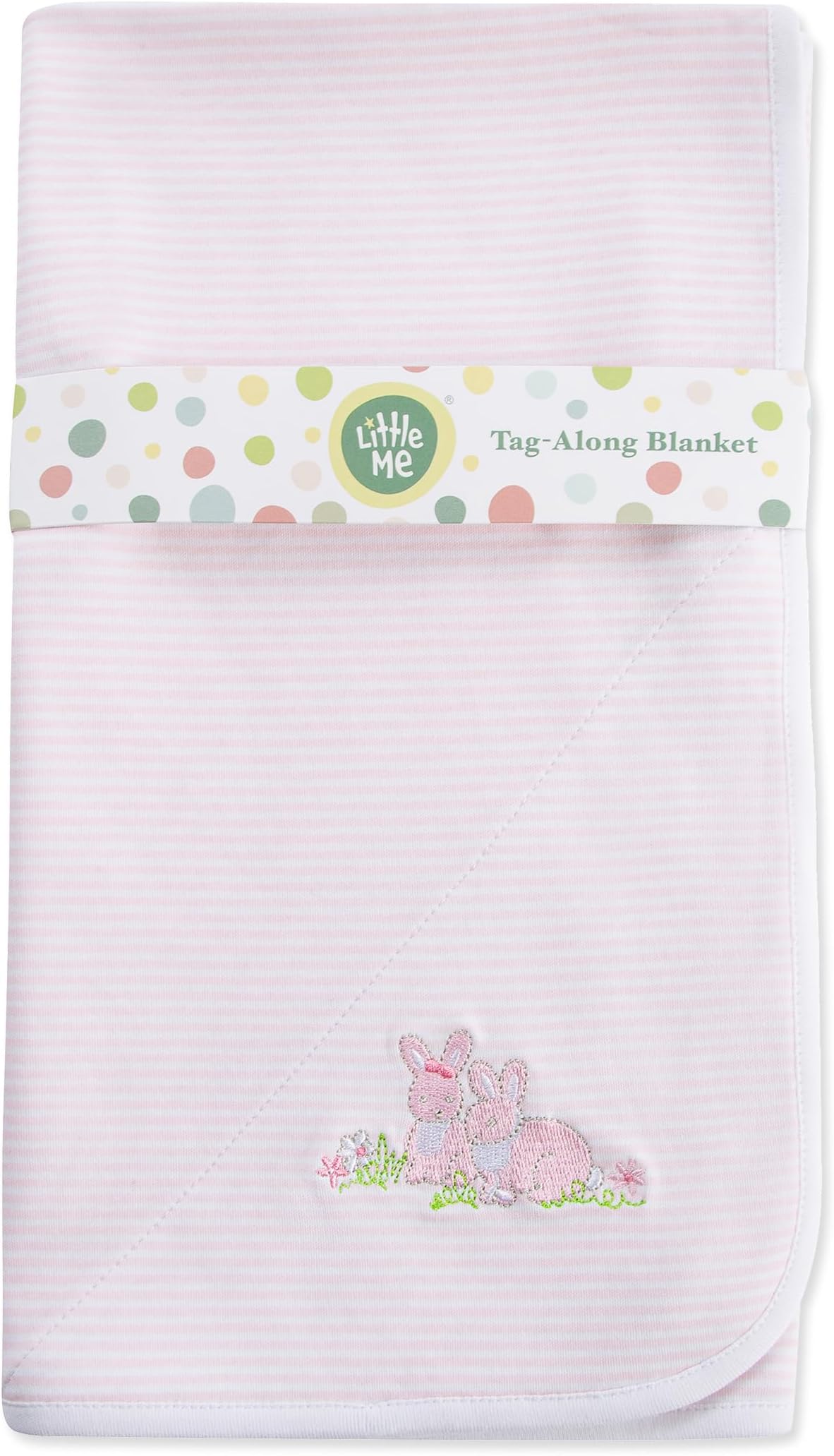 Little Me Blankets for Baby Girls' Blankets for Baby Bunnies Swaddling Receiving Blanket