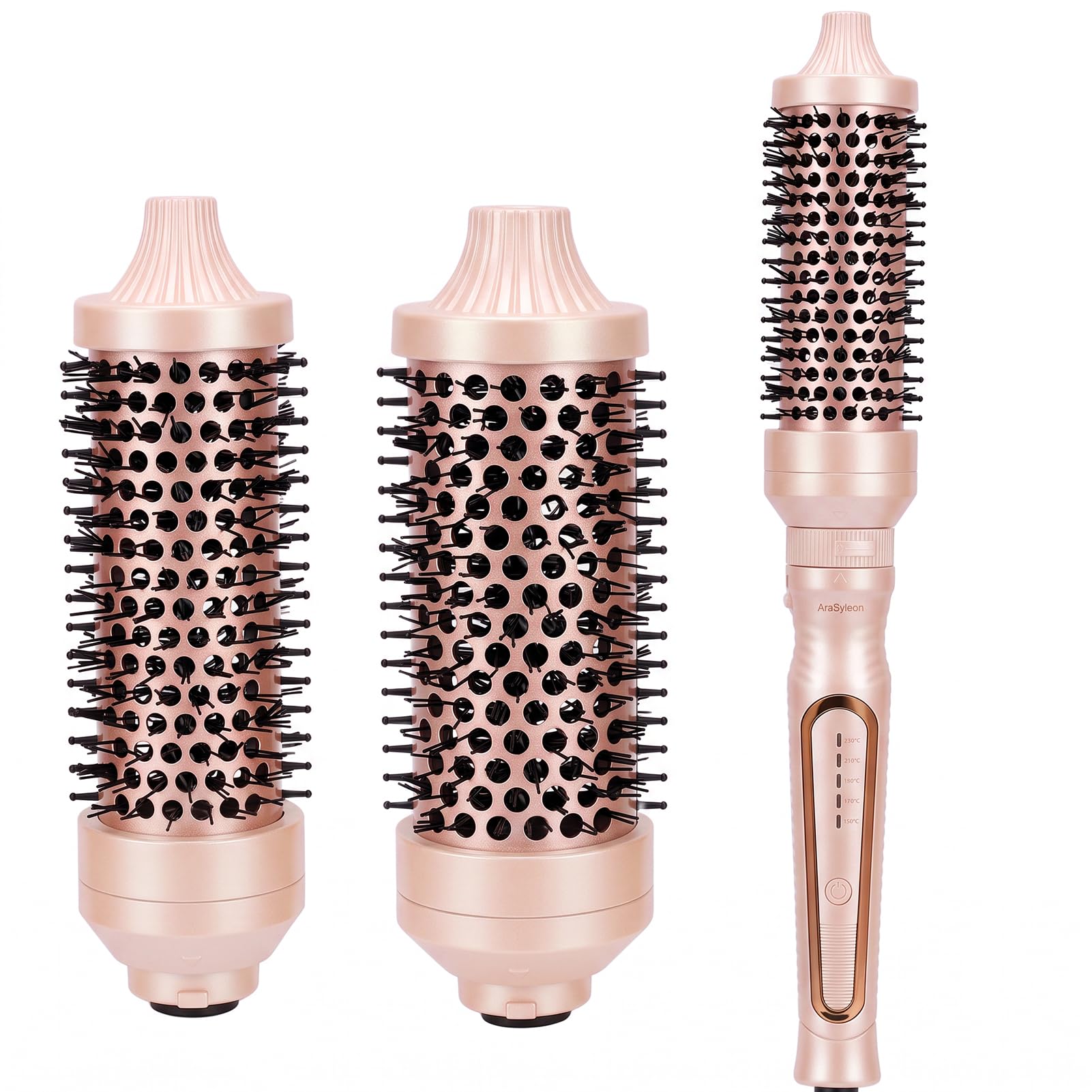 Brosse Thermique ionique 3‑en‑1 (32/38/45 mm) pour Cheveux Secs