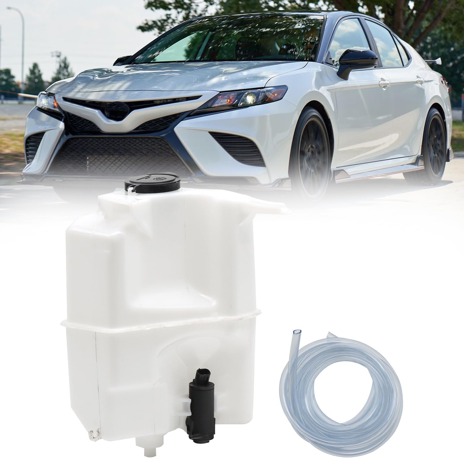 Windshield Washer Reservoir Fit for 2016-2018 Toyota Tacoma, Fluid Reservoire Bottle-Replaces ‎85315-04100