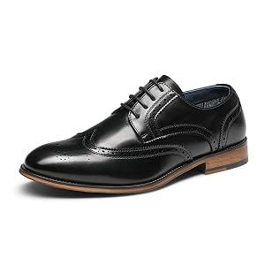 Bruno Marc Mens Lace Up Soft Cap-Toe Formal Dress Shoes