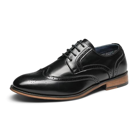 Bruno Marc Mens Lace Up Soft Cap-Toe Formal Dress Shoes