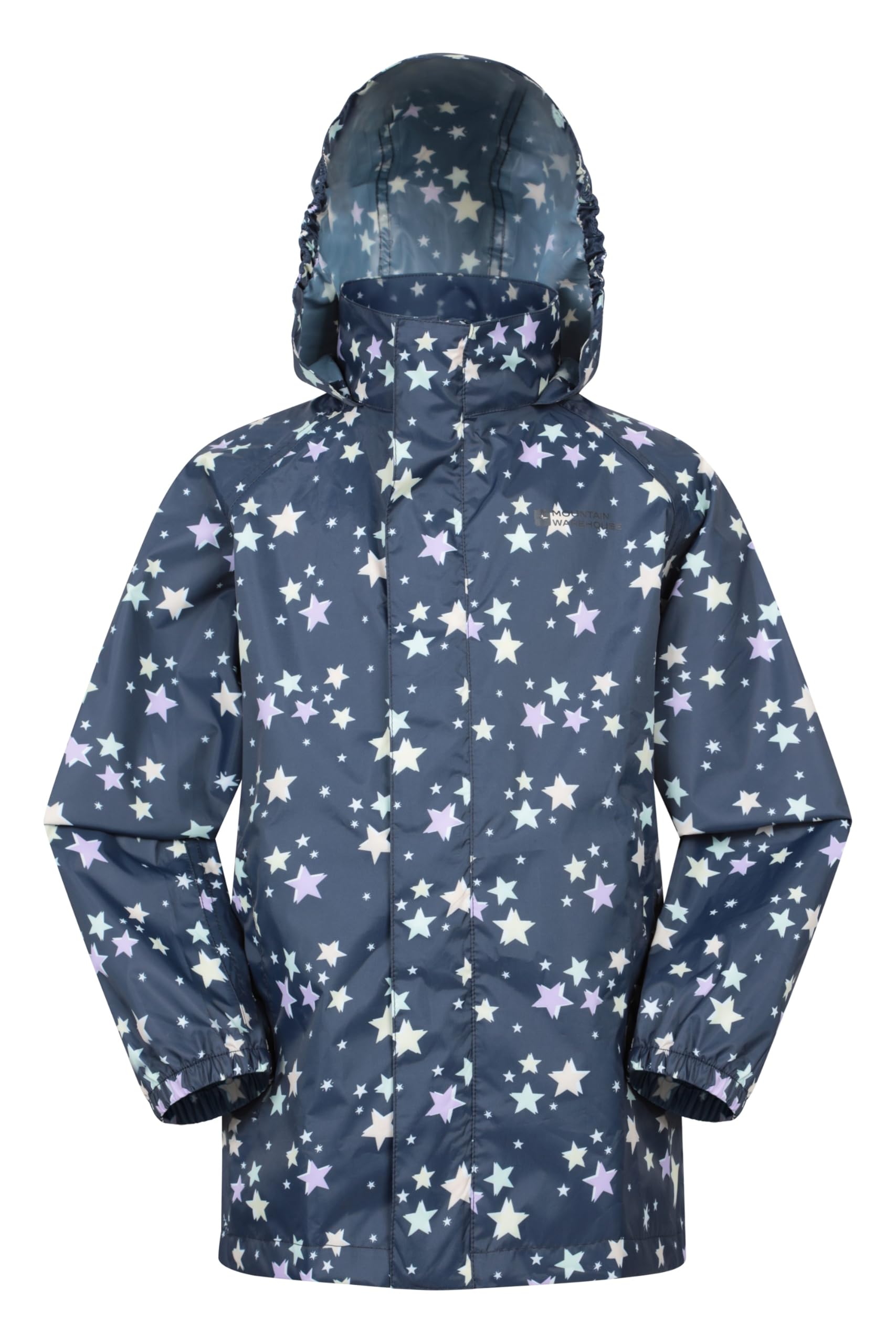 Mountain Warehouse Pakka Kids Waterproof Jacket - Wind Resistant, Lightweight,Breathable Rain Coat for Girls & Boys, Packaway Bag - For Rain, Spring Summer — view 20