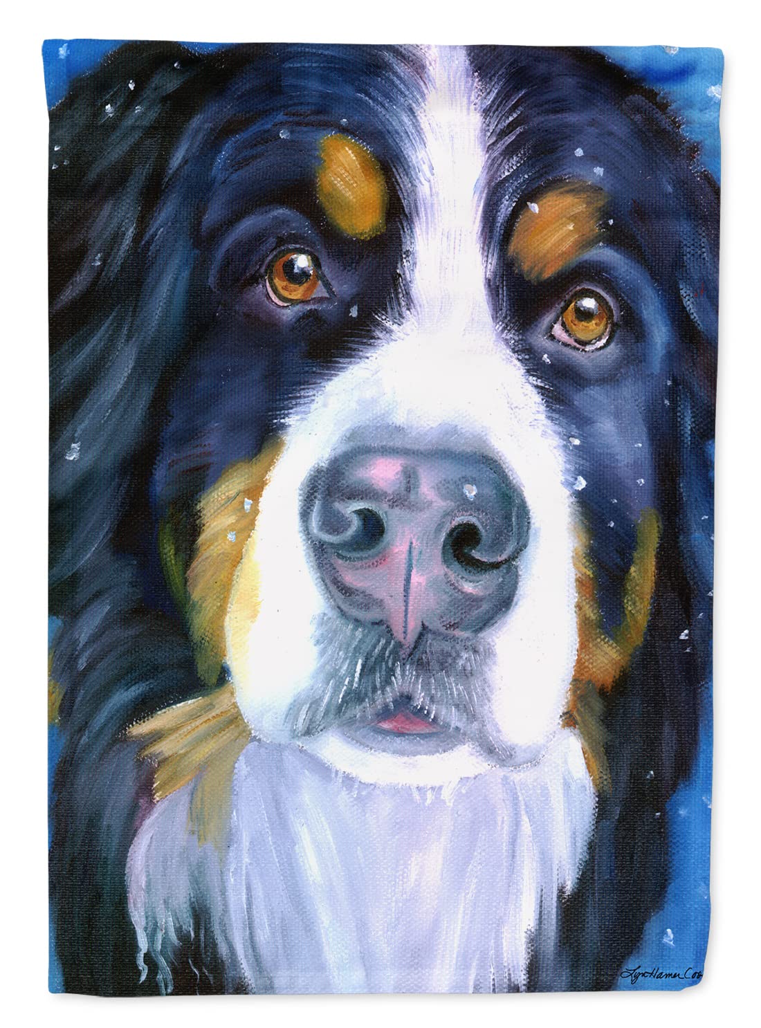 Chien Bernois sur Toile Luca Grand Tableau Multicolore Idée Cadeau Passionnés