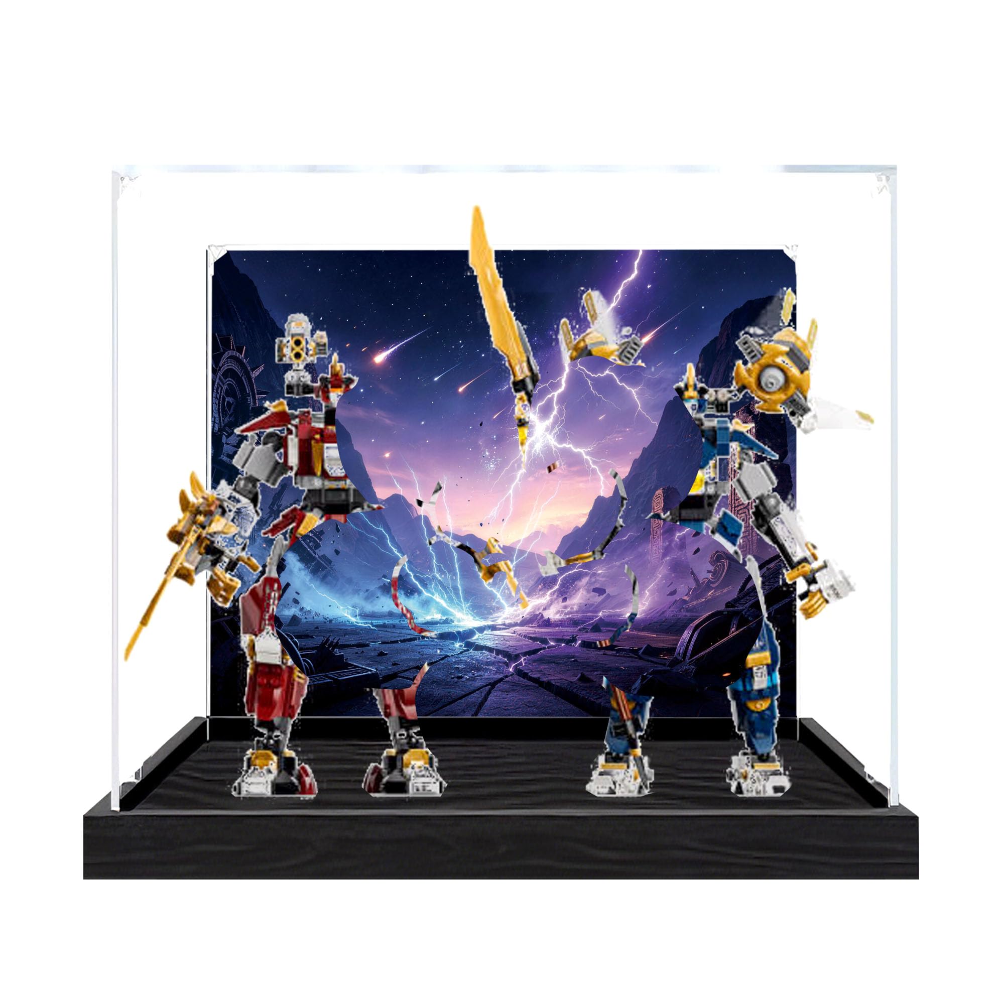 Clear Acrylic Showcase Box for Le-go 71870 Sets (Background 2)