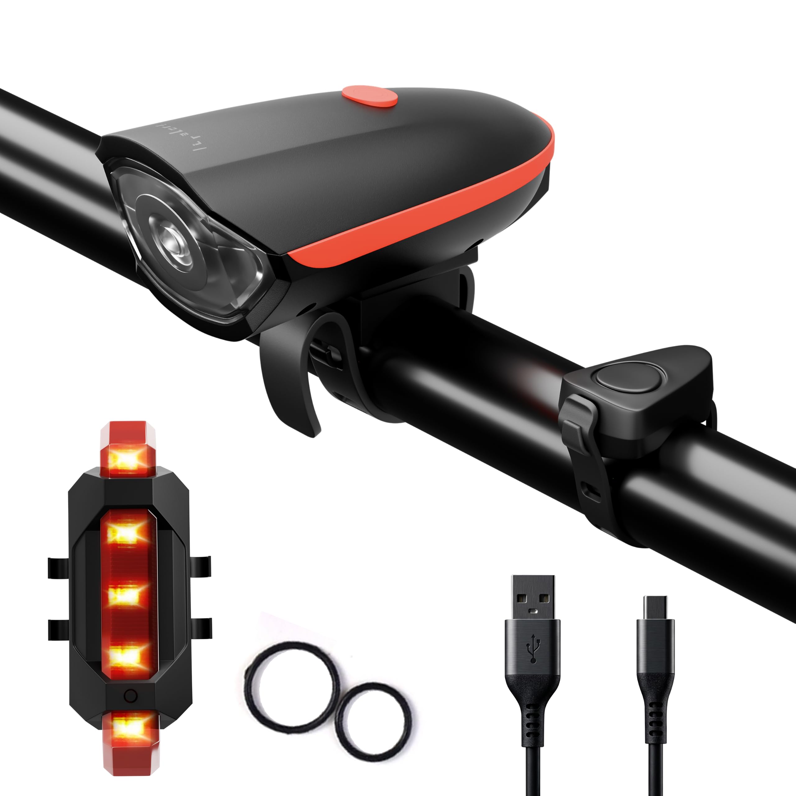 Lifelong 2-in-1 Cycle Light with Horn - Bright & Waterproof -10 Lifelong 2-in-1 Cycle Light with Horn - Bright & Waterproof -10
