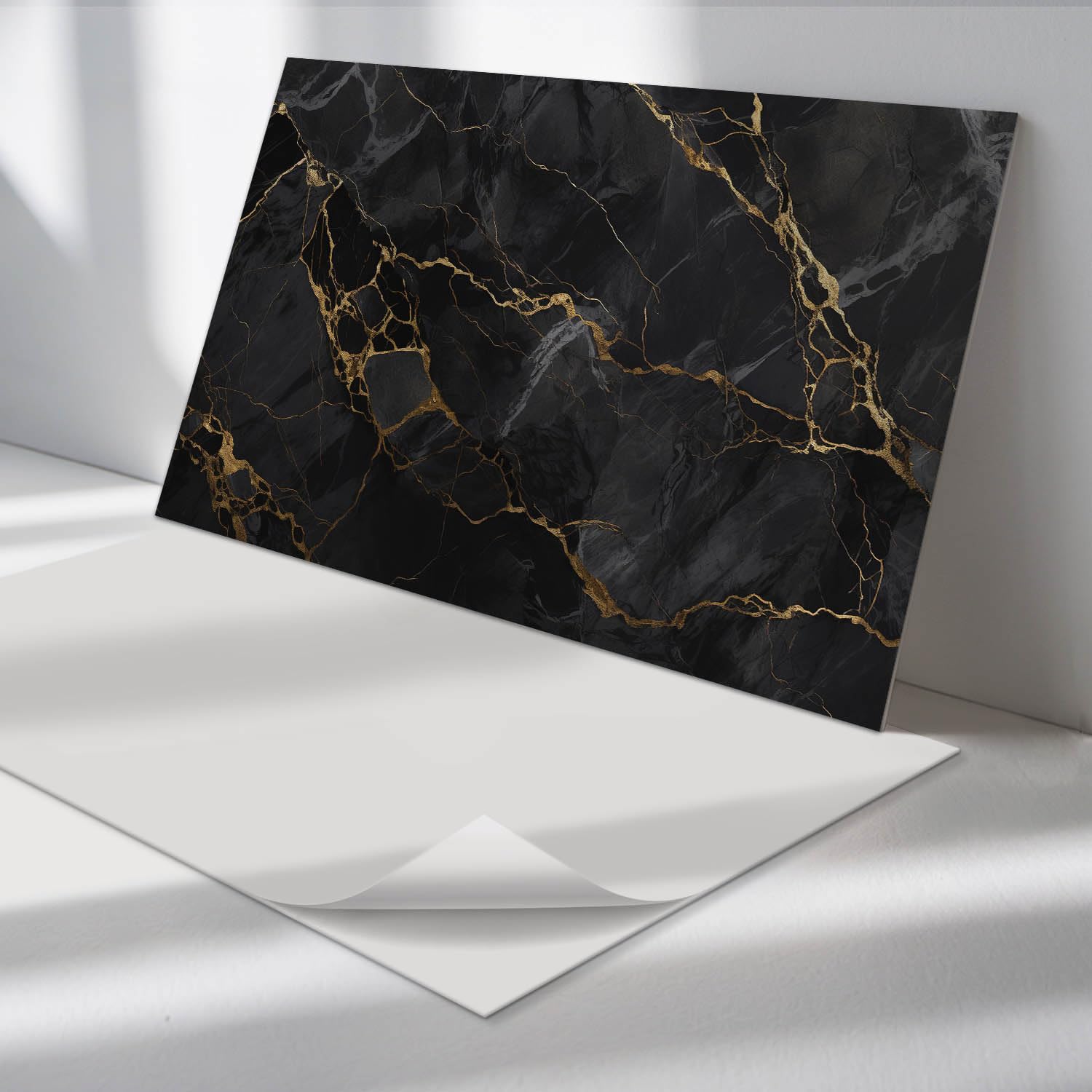 Panneaux en vinyle 60x30 cm autocollants pour rénover un mur humide rapidement