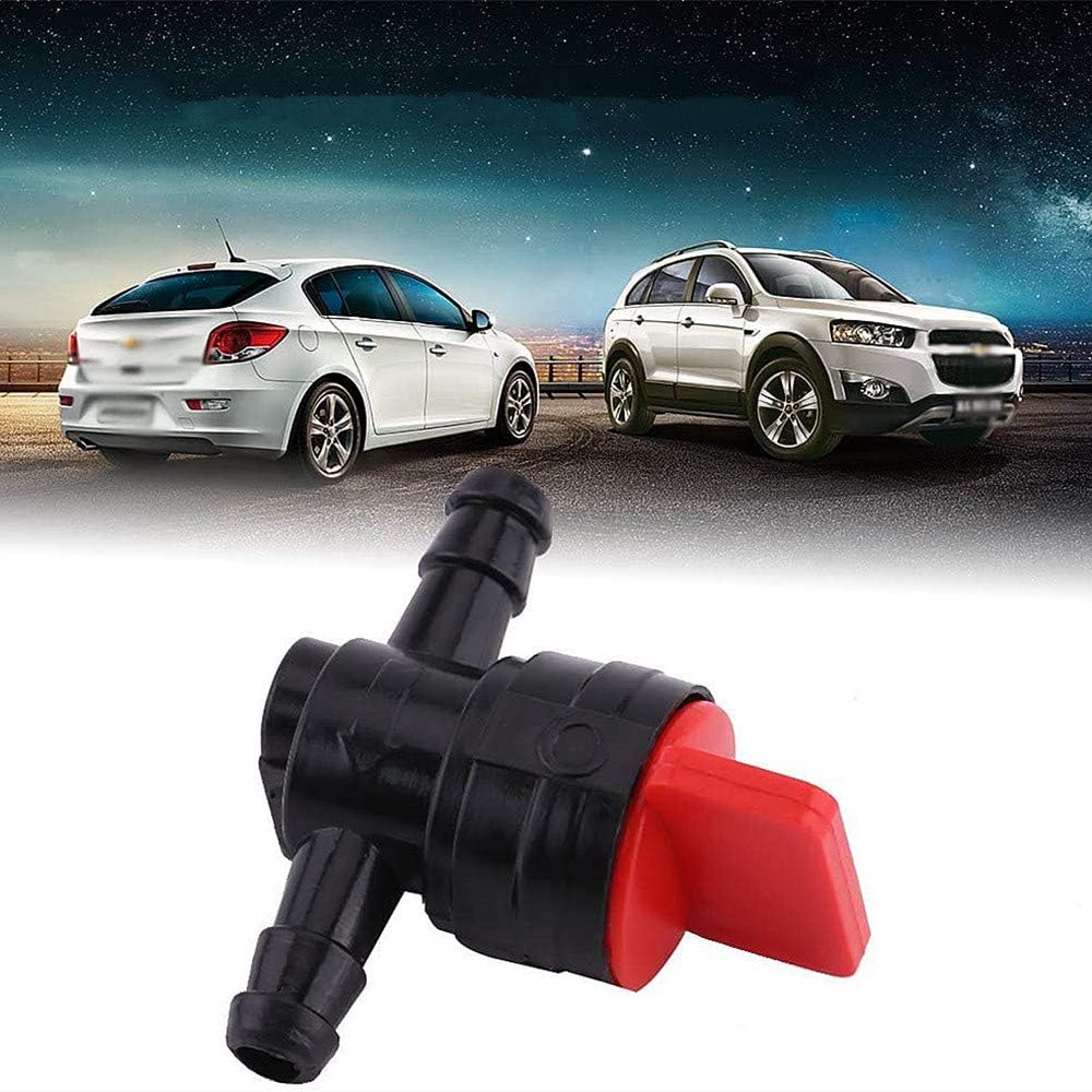 2 Pcs Petcock Fuel Tank Tap 1/4" Inline On/Off Fuel Switch Tap Universal Plastic Motorcycle Fuel Shut Off Valve Gasoline Fuel Shutoff Valves Of Lawn Tractors