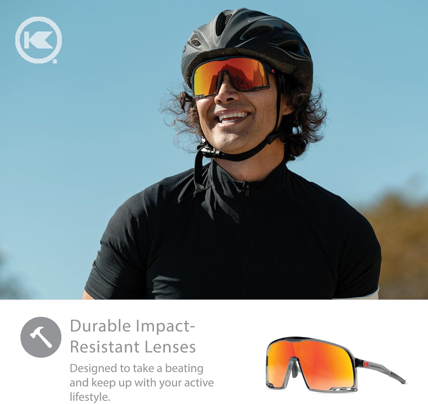 Knockaround Campeones Sport Sunglasses for Men & Women - Shield Sunglasses - UV400 Protection - Baseball, Cycling & Running