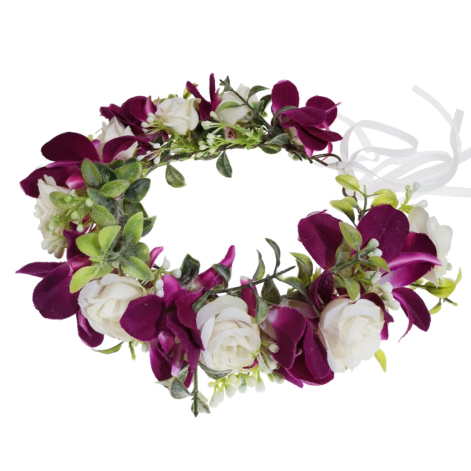 Flower Crown Wreath Festival Headband Women Hair Accessories Headdress Girl Flower Garland Wedding Floral Headwear