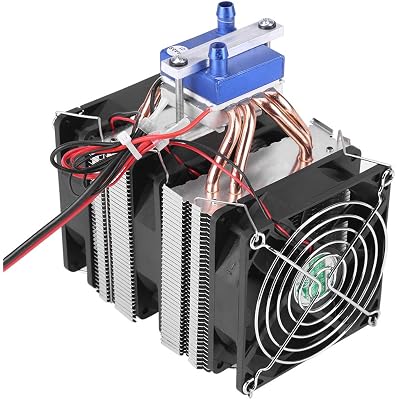 Eujgoov DC 12V Thermoelectric Cooler Peltier System Semiconductor Refrigeration DIY Water Cooling System Cooler Device with Fan for Fish (180W for 40L)