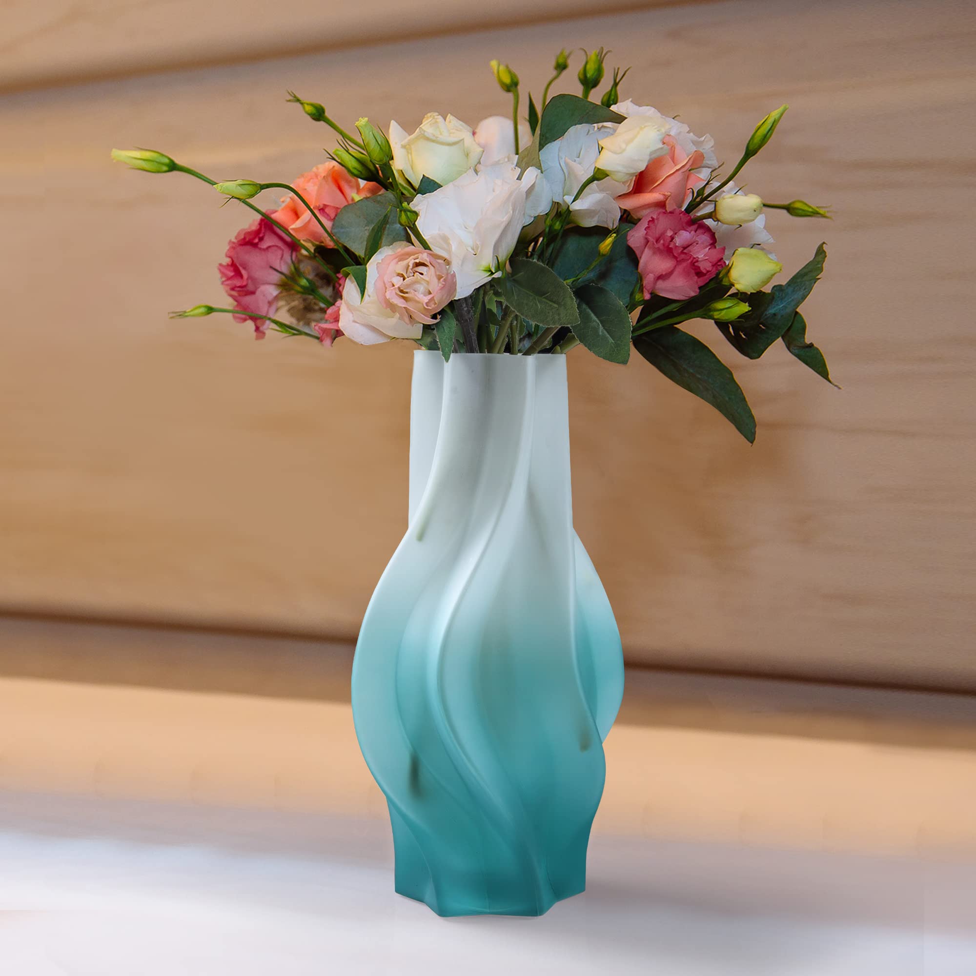 Joeyan Handmade Small Black Glass Flower Vase