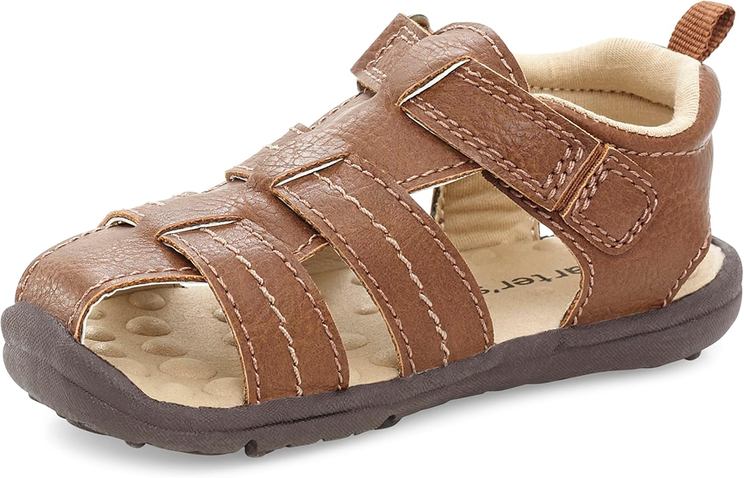 Carter's Every Step Baby Boys Arno First Walker Shoe, Brown, 6 Infant