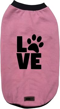 Yeni Sezon Köpek ve Kedi Kıyafeti - Pembe Love XS Beden