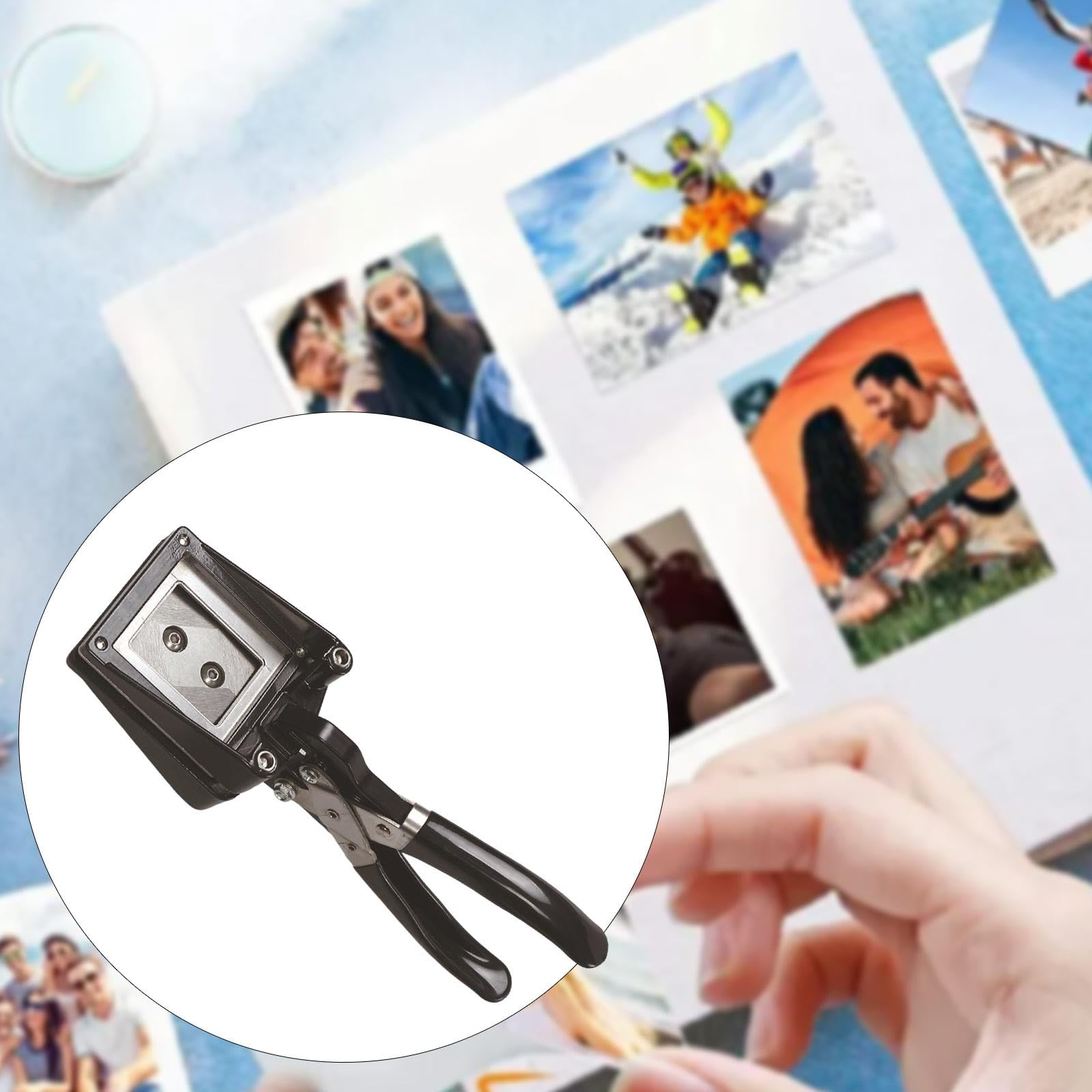 Taglierina per fototessere, fustellatrice per documenti d'identità, facile da usare, strumento di taglio della carta per studio fotografico di, 3.5 X 4.5 Cm